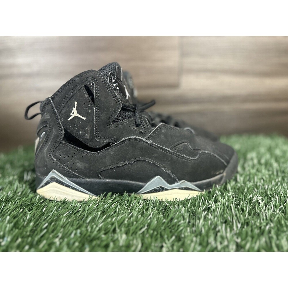 Nike Boys Air Jordan True Flight 343795-010 Black Basketball Shoes Sneakers 7Y